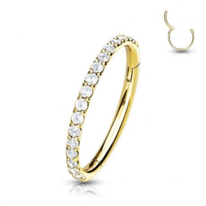 Anneau strass gold nez - REF PG033