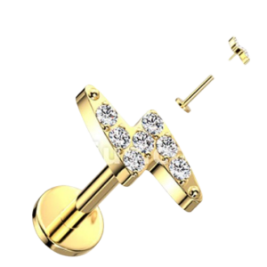 Eclair strass gold - REF PG037