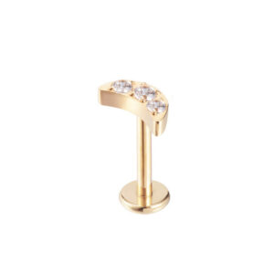 Moon strass gold - REF PG054