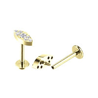 Eyes strass gold - REF PG068