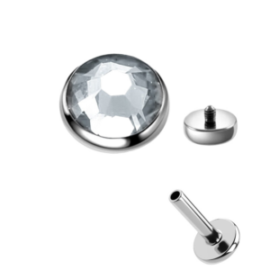 Round strass silver - REF PS006