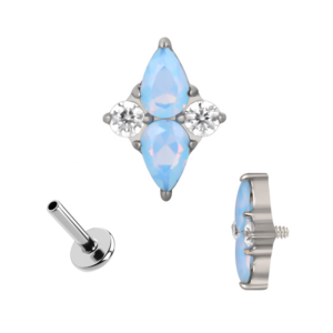 Blue diams silver - REF PS009
