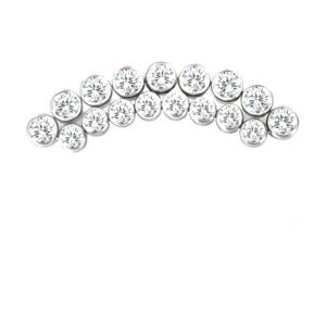 Arch strass double line silver - REF PS015