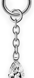 Rock strass charm silver - REF PS021