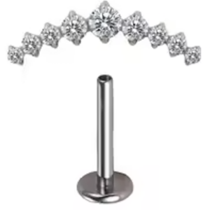 Arch 9 strass silver - REF PS035