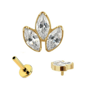 Marquise Queen gold - REF PG084