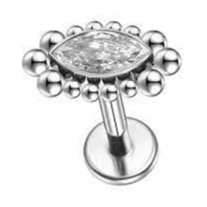 Precious rock & mini marbles silver - REF PS056