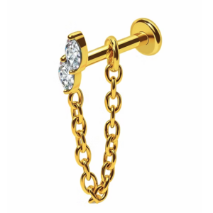 Rock chain strass gold - REF PG0101