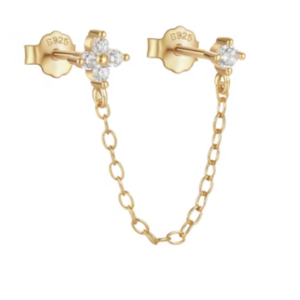 Double boucle alma gold - REF PG0114