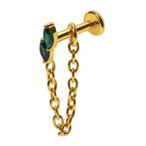 Rock chain green gold - REF PG0123