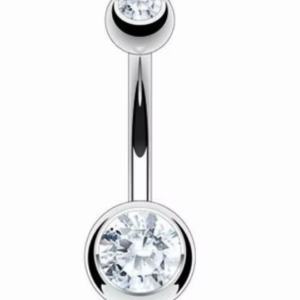 Classic nombril silver - REF PS065