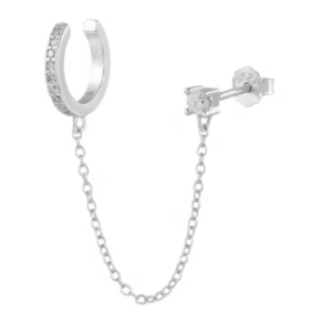 Boucle mila silver - REF PS067