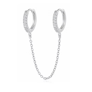 Double boucle silver - PS081