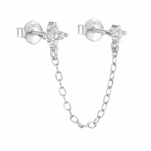 Double boucle alma silver - PS083