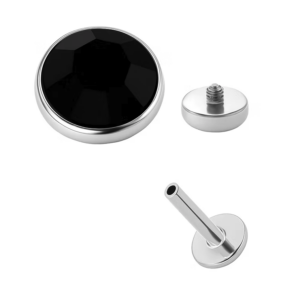 Black strass silver - REF PS094