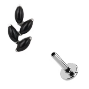 Leaf black silver - REF PS096