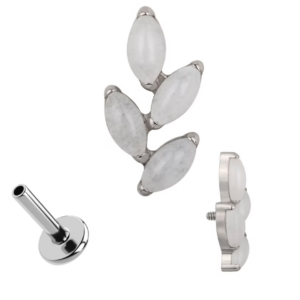 Leaf white silver - REF PS098